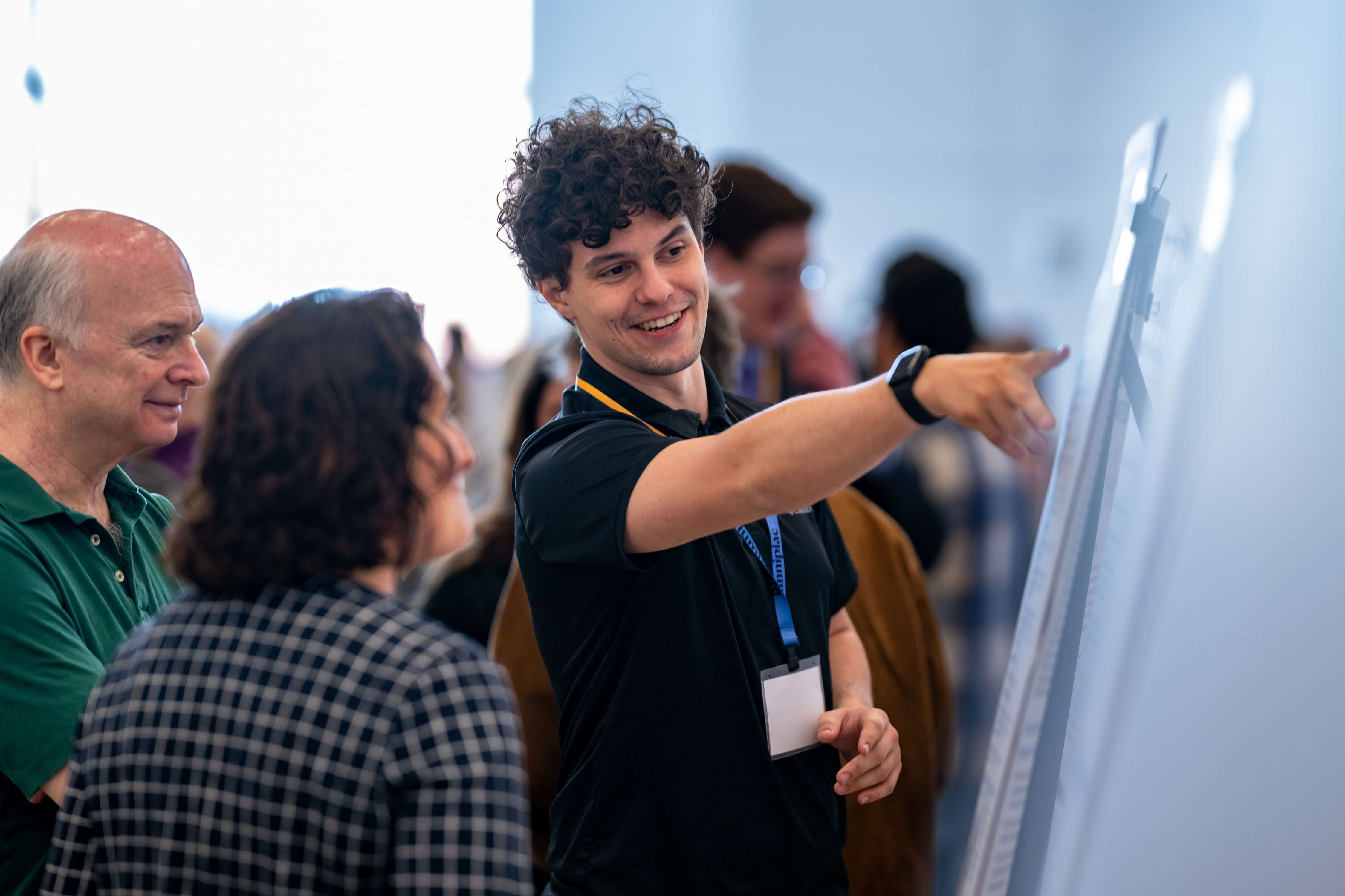 Student presents research findings