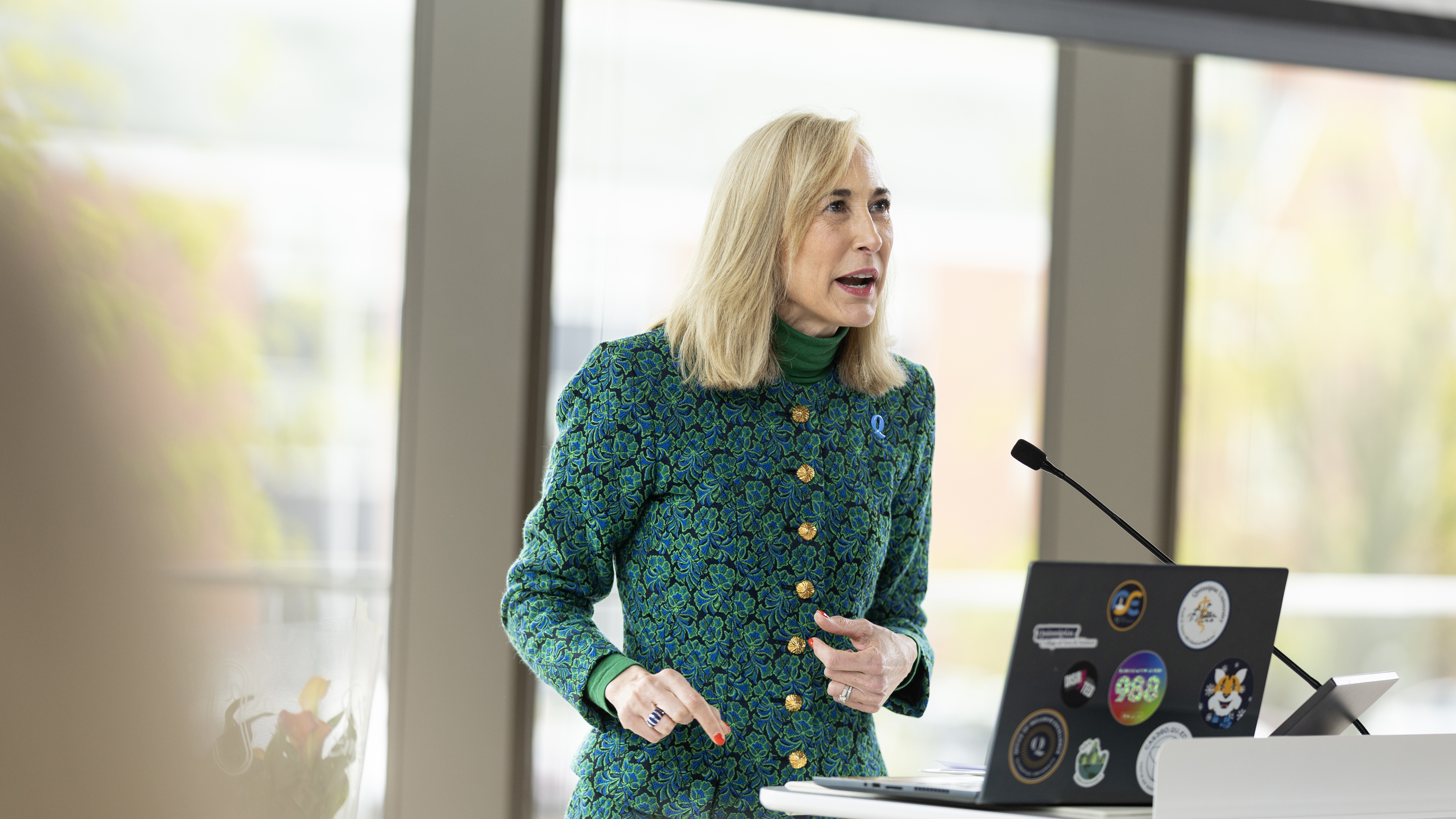 Marie Hardin at the Quinnipiac Faculty Awards