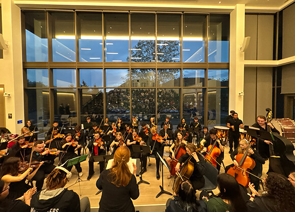 Quinnipiac Symphony Orchestra performing