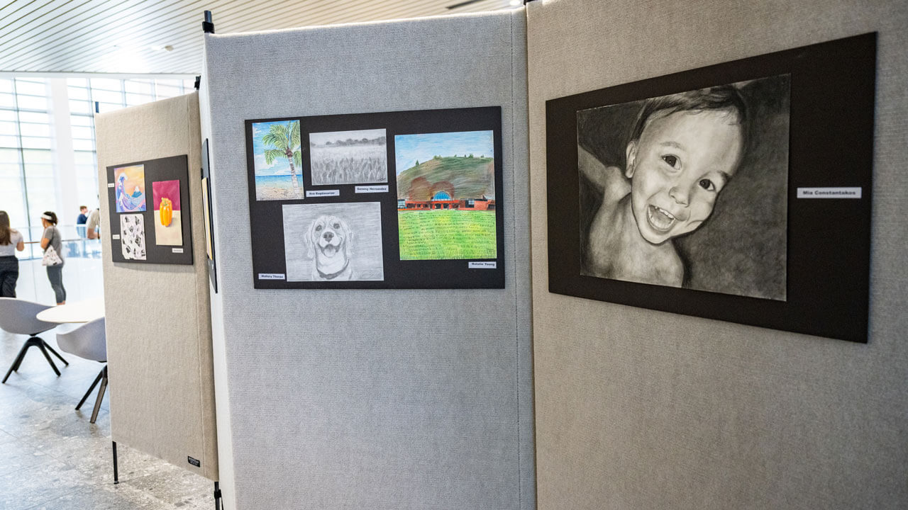 Beautiful artwork created by students