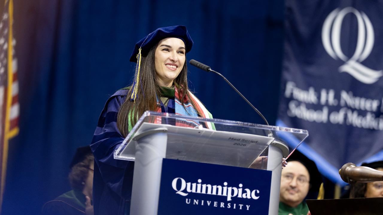 Student speaker addresses graduates