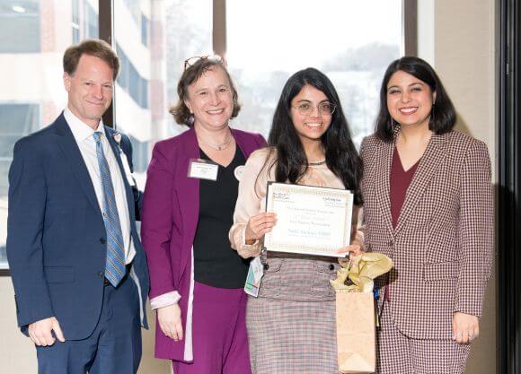 First place winner, Ekrem Ayhan, at the annual St Vincent's Science Symposium