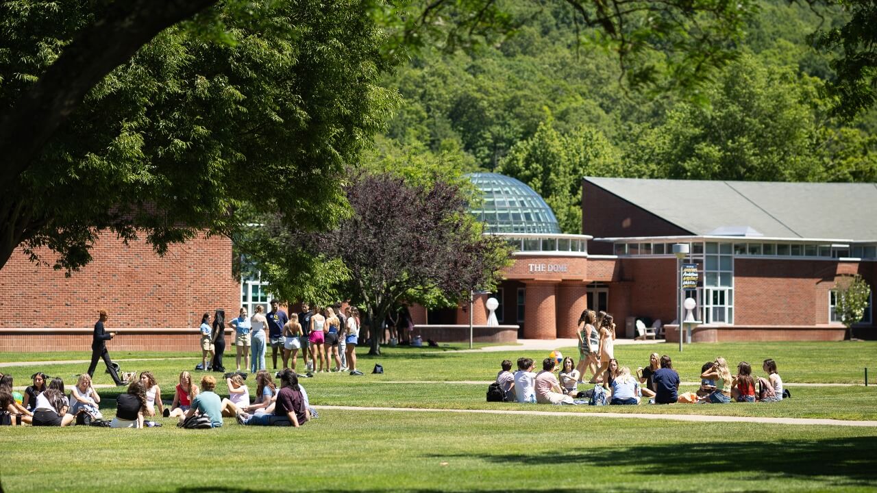 Orientation groups sitting across the Quad