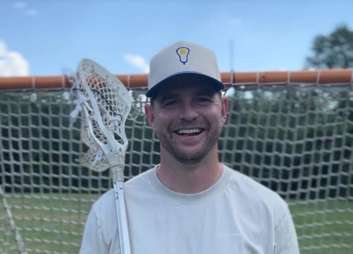 Henry Graves poses with lacrosse stick